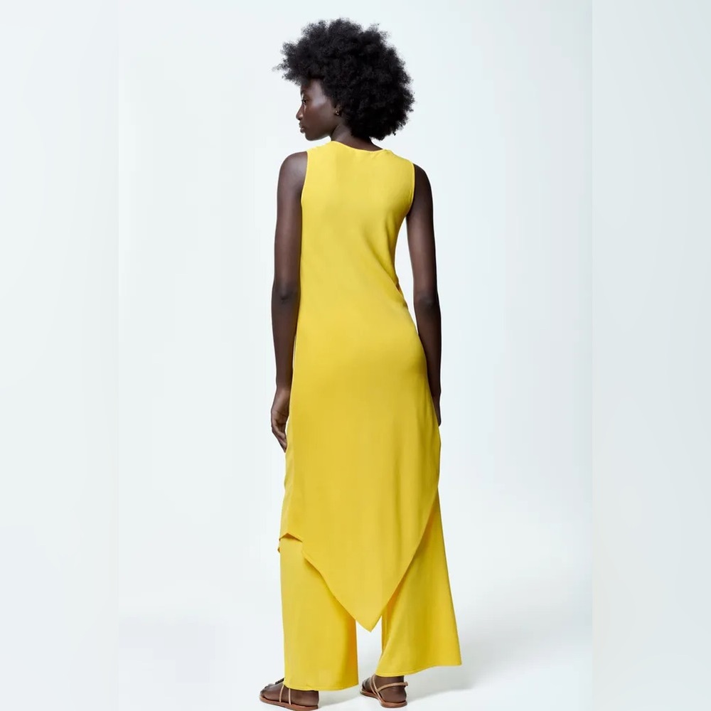 ZARA ASYMMETRIC KNIT TUNIC DRESS - Picture 4 of 9